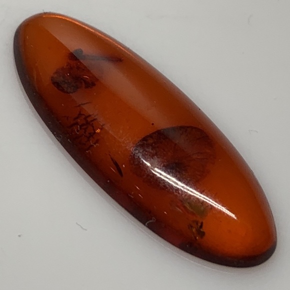 Amber 4.63 Cts Natural Orange Red Color Baltic Gemstone Cabochon for Jewelry - Picture 12 of 17